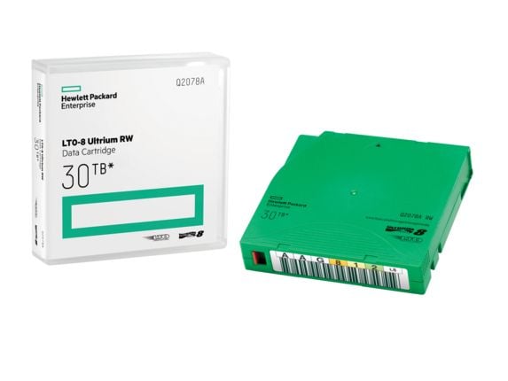 HPE RW Data Cartridge - LTO Ultrium 8 - 12 TB / 30 TB - grønn - for StoreEver LTO-8 Ultrium 30750, LTO-8 Ultrium 30750 TAA