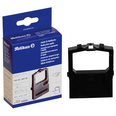 Pelikan - Svart - 8 mm x 1.8 m - färgband - för OKI Microline 390 FB