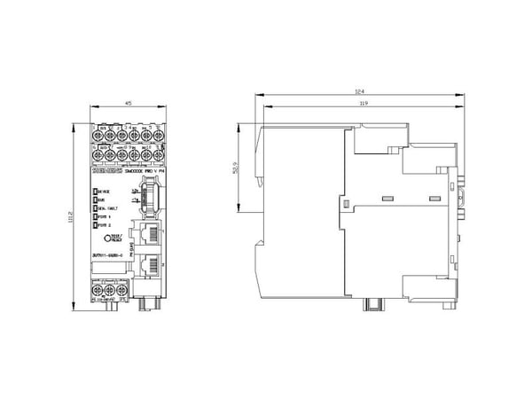 Siemens 3UF70111AU000 3UF7011-1AU00-0 Moottorinohjauslaite - laite