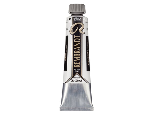 Rembrandt oljemaling tube Zinc White (linolje) 117