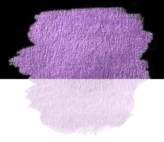 1 Iridescent colour square, in a clamshell - "FINETEC" | Amethyst