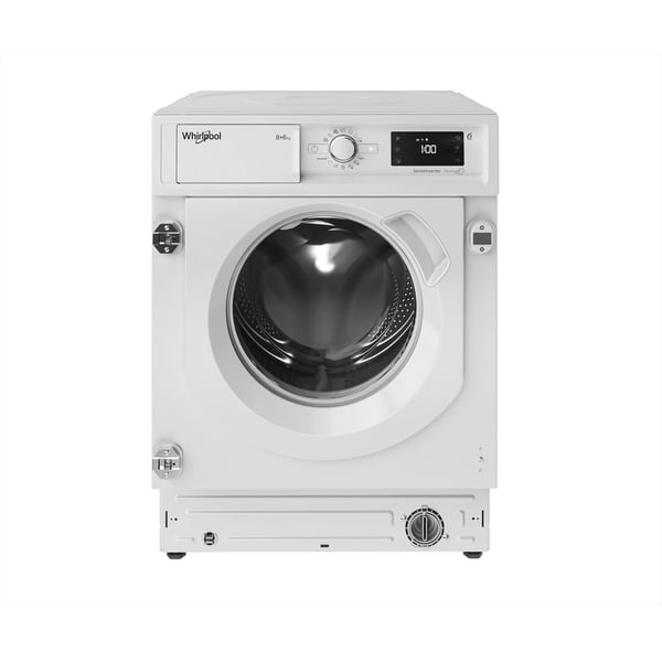 Whirlpool FreshCare BI WDWG 861485 EU, Edestä täytettävä, Kiinteä, Valkoinen, Vasen, Valkoinen, Painikkeet, Rotaatio