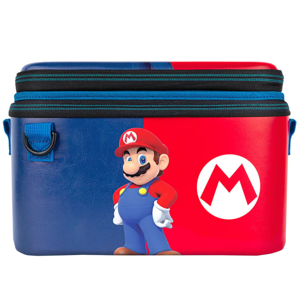 PDP Pull-N-Go Power Pose Mario - Fodral för spelkonsol - för Nintendo Switch, Nintendo Switch Lite, Nintendo Switch OLED