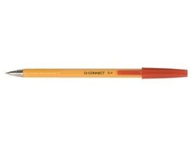 Q-CONNECT KF34048, Klips, Tynn spiss, Gjenfyllbar, Rød, 20 stykker, Fint