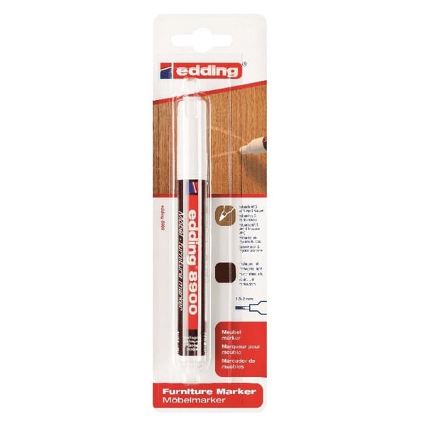 Edding 8900, Mahogny, Rund spets, Plast, Trä/laminat, 1,5 mm, 2 mm