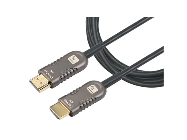 TECHly - HDMI-kabel med Ethernet - HDMI hann til HDMI hann - 20 m - svart - 4K-støtte