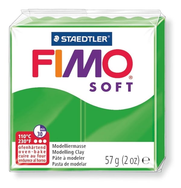 Modelleringsfimo myk 57g grønn