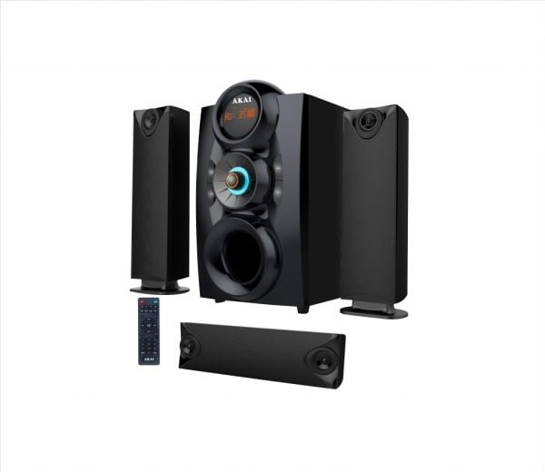 Akai SS028A-3208C, 3.1 kanaler, 75 W, Universell, Sort, FM, 0,3%