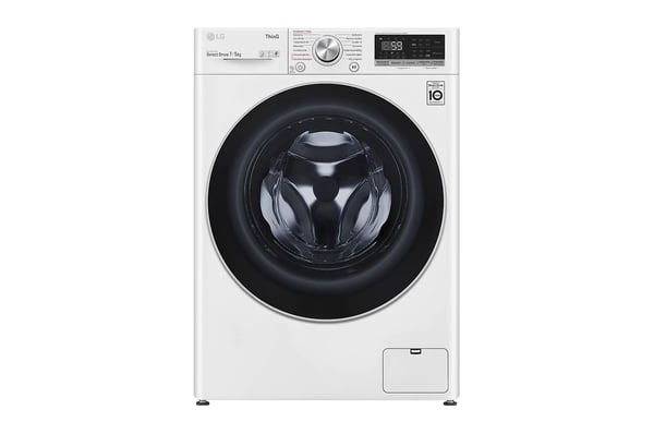 LG F2DV5S7S1E kuivaava pesukone 7 kg pesu/5 kg kuivaus, luokka D, valkoinen