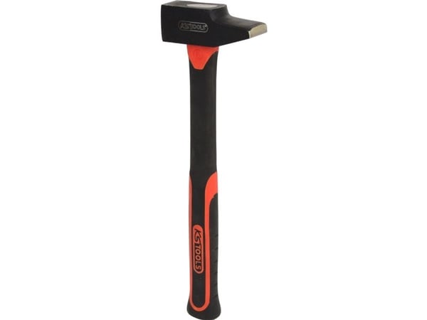 KS Tools 142.1081, Niittausvasara, Terästä, Lasikuitu, Musta, Punainen, 33,8 cm, 1,16 kg