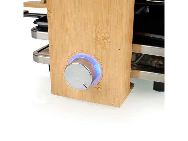 Princess Raclette Pure 8 Bamboo, 1300 W, 230 V, 50 - 60 Hz, 8 stk (162918)