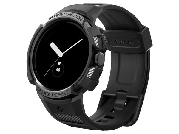 Spigen ACS04800, Ask, Smartwatch, Svart, Google, Pixel Watch, Polykarbonat