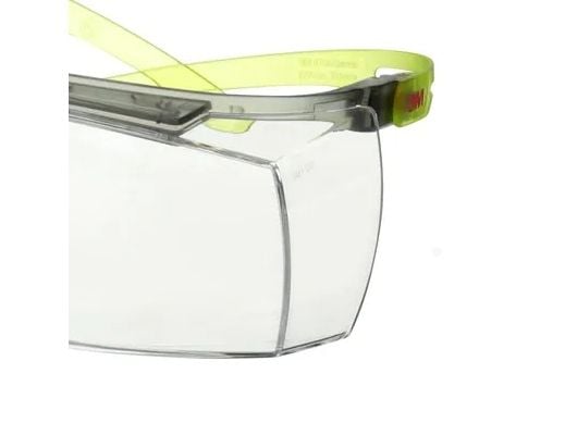 3M SecureFit 3700, Skyddsglasögon, Monteringsarbete, Bygg/renovering, Kemiarbete, Alla, Lime, Transparent, Polykarbonat