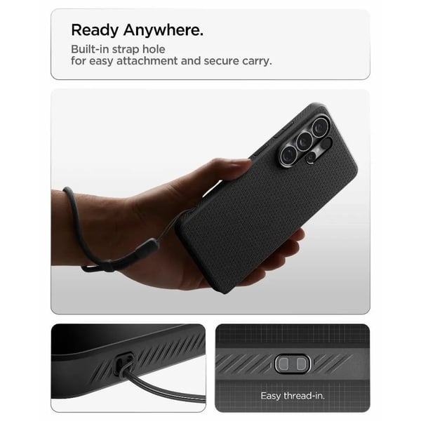 Spigen Liquid Air, Mobilskal, Samsung, Galaxy S26 Ultra, 17,5 cm (6.9"), Svart