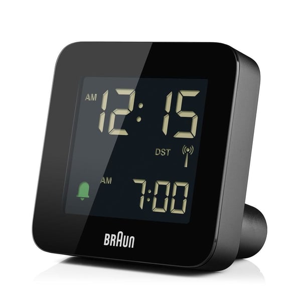 Braun BC09-DCF digital radiostyrd väckarklocka, svart