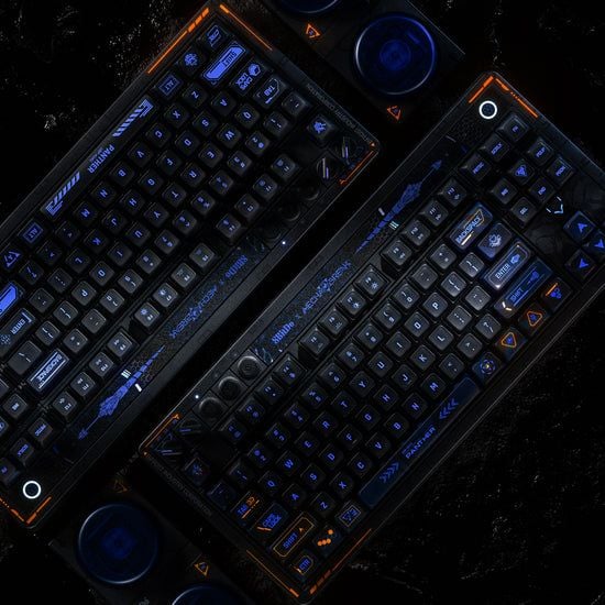 8Bitdo Retro 87, Ledning & Trådløs, USB + RF Wireless + Bluetooth, Mekanisk nøkkelbryter, QWERTY, RGB LED, Svart
