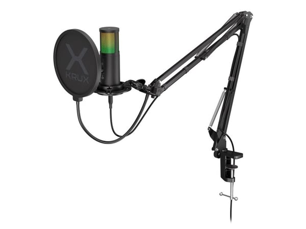 KRUX Edis 3000, Bordmikrofon, 20 - 16000 Hz, 16 bit, 48 kHz, Kardioide, Knapper