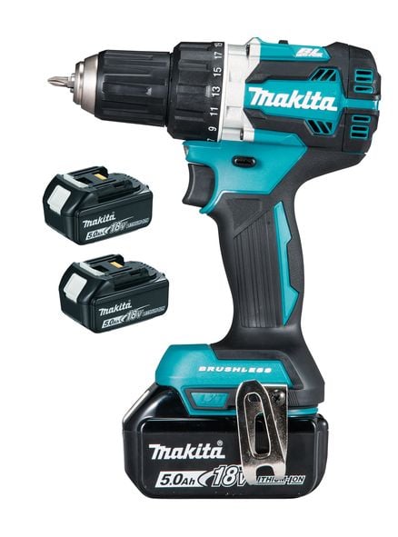 Makita bore-/skruemaskine DDF484RT3J, kulfri, 3 x 18 V/5,0 Ah