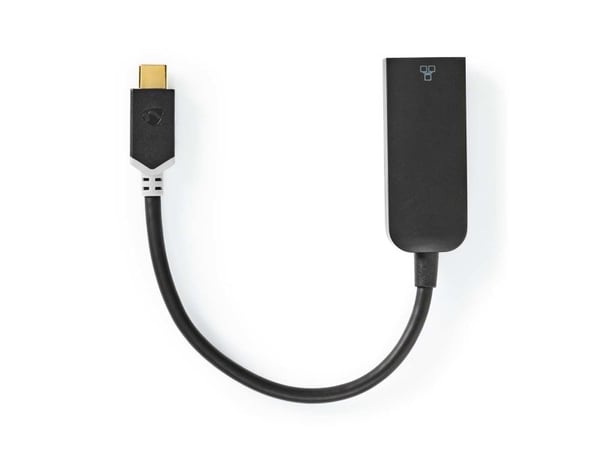 Nedis CCBW64952AT02 - Nettverksadapter - USB-C 3.1 - Gigabit Ethernet x 1 - antrasitt