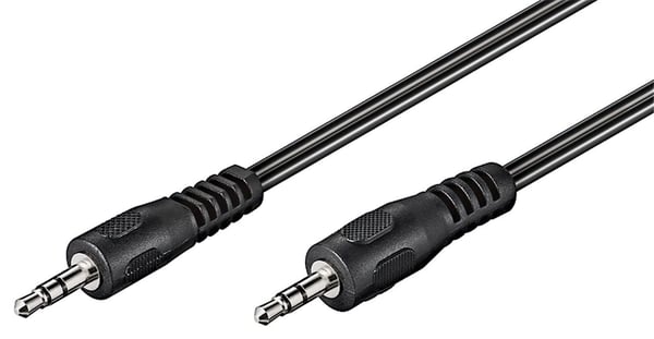 Goobay 50449, 3.5mm, Hankjønn, 3.5mm, Hankjønn, 2,5 m, Sort