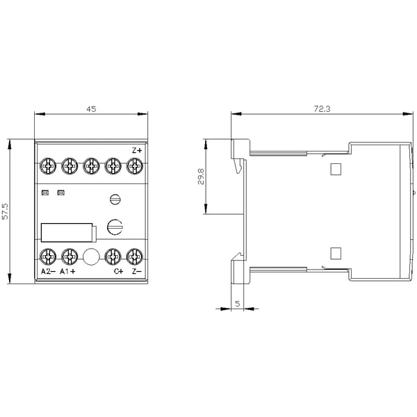 Siemens 3RT 2916-2 BL01 Slukningforsinker 1 stk