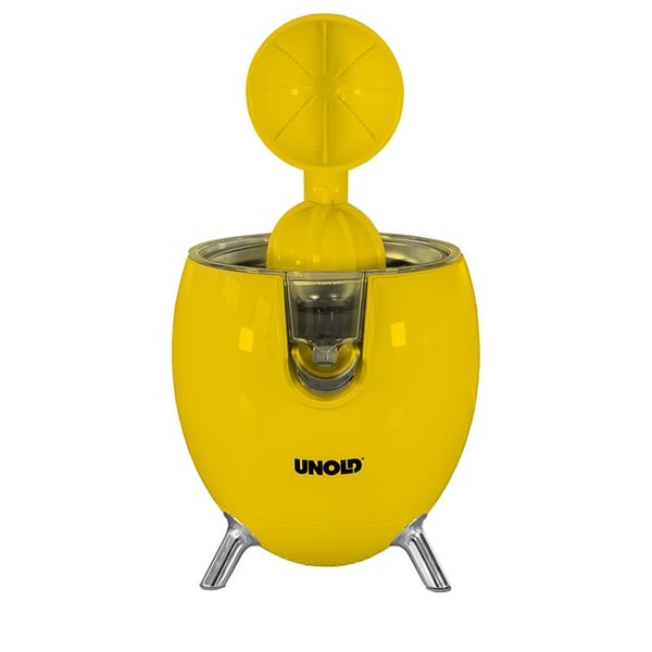 Unold Power Juicy, Mehustin, Keltainen, 1 m, Ruostumaton teräs, Muovi, Ruostumaton teräs, 1100 W