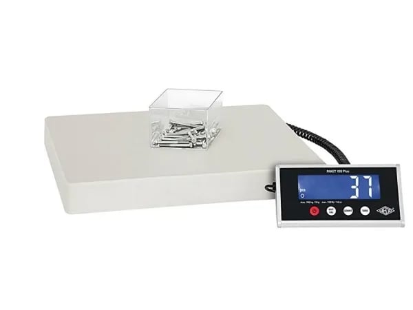 Wedo 50 7610010, Sähkökäyttöinen postivaaka, 100 kg, 10 g, 50 g, Harmaa, 400 mm