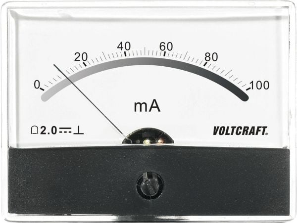 VOLTCRAFT AM-86X65/100MA AM-86X65/100MA AM-86X65/100MA Måleapparat til indbygning AM-86X65/100mA/DC Drejespole