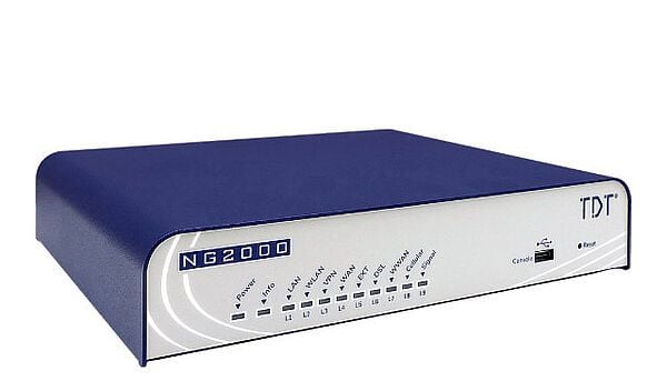 TDT DSL-reititin NG2000-D 5x2.5G/ADSL2+/VDSL2/OpenVPN