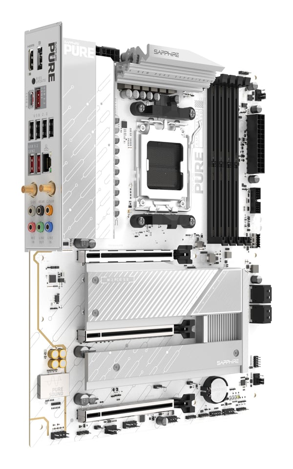 Sapphire PURE B850A -emolevy, WIFI7, B850, AM5, ATX