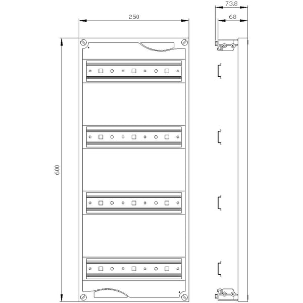 Siemens 8GK4351-4KK11, 600 mm, 260 mm, 615 mm, 30 mm, 945 g