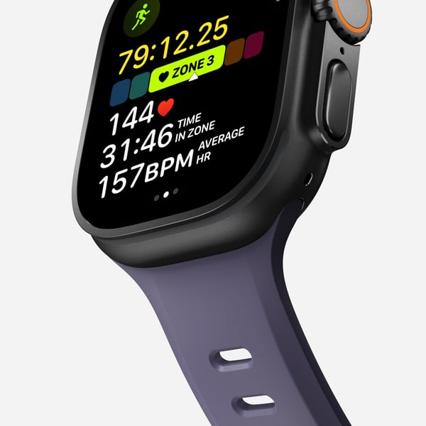 Nomad Tempo Band, Band, Smartwatch, Lila, Apple, 49mm / Ultra, Gummi