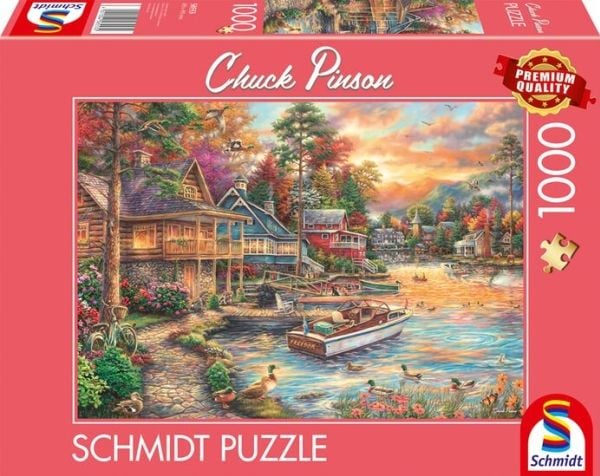 Schmidt Spiele 58553, 1000 brikker, By, 12 År