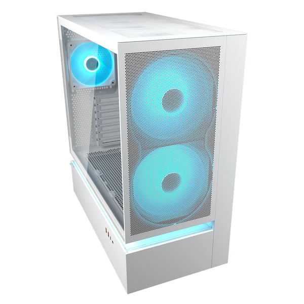 COUGAR CGR-2DA4W-M, Midi Tower, PC, Vit, ATX, CEB, micro ATX, Mini-ITX, Glas, Stål, Spela