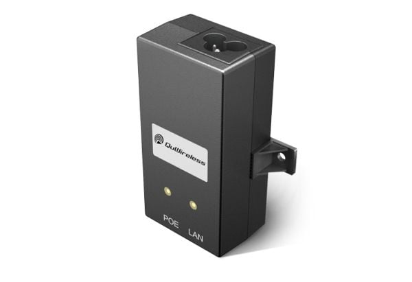 QuWireless QuPSU P248E, PoE-sovitin, sisäkäyttöön, 100–240 V, 50/60 Hz, 19,2 W, 24 V