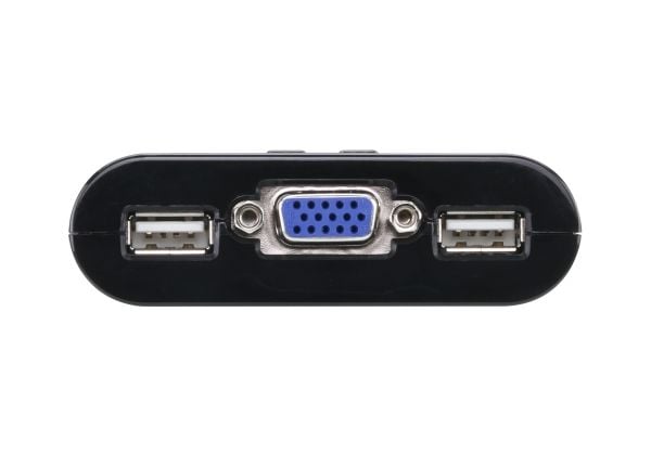 ATEN CS22U - KVM-svitsj - 2 x KVM port(s) - 1 lokalbruker - stasjonær