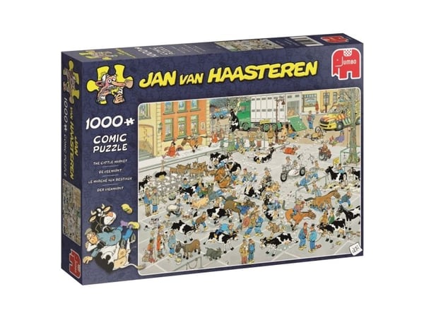 Jan van Haasteren The Cattle Market 1000 pcs, 1000 kpl, Sarjakuvat, 12 vuosi/vuosia