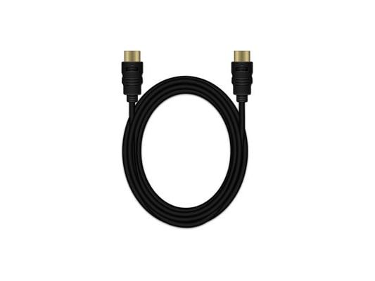 MediaRange - HDMI-kabel med Ethernet - HDMI plugg til HDMI plugg - 3 m - trippel beskyttelse - svart - rund, 4K-støtte