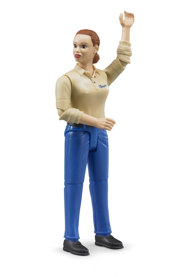 Bruder bWorld figur - Kvinde i blå jeans