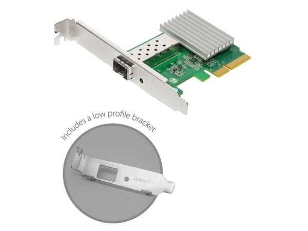Edimax EN-9320SFP+ - Nettverksadapter - PCIe 2.0 x4 lav profil - 10 Gigabit SFP+
