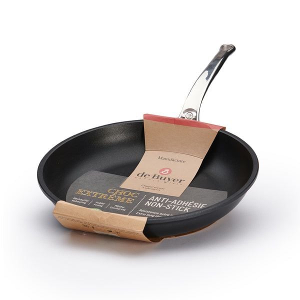 de Buyer Choc extreme, Pyöreä, Monikäyttöinen paistinpannu, Musta, Alumiini, Alumiini, Keraaminen, Kaasu, Halogeeni, Induktio