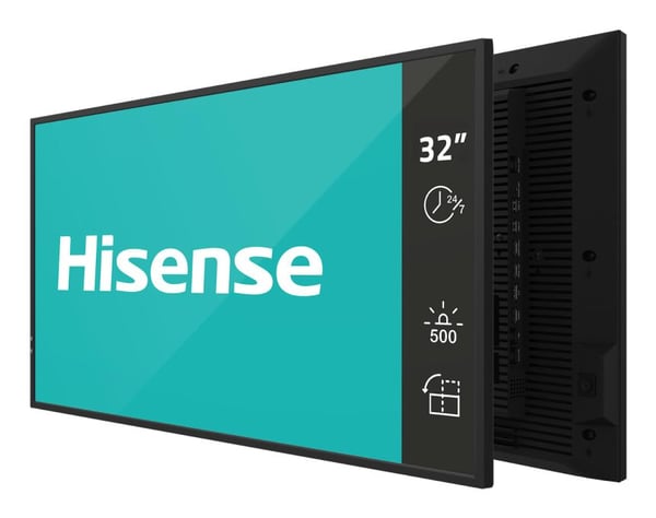 Hisense 32” Full HD IPS Digital Signage Display - 24/7 Operation, Digital A-skylt, 81,3 cm (32"), 1920 x 1080 pixlar, Wi-Fi, 24/7