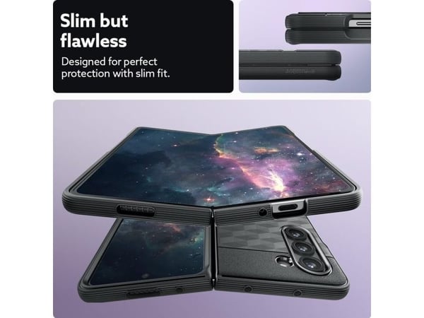 Spigen Caseology Parallax Sam Galaxy Z Fold5 Czarny/Matti Musta ACS06225 ACS06225