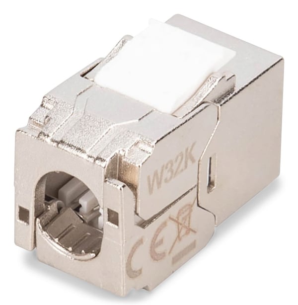 DIGITUS - Modulaariset sisäkkeet - kompakti, työkaluttomia - CAT 6a - suojattu - RJ-45 (4 kpl:n pakkaus)