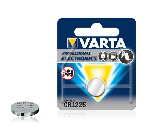 Varta CR1225, Engangsbatteri, CR1225, Lithium, 3 V, 1 stykker, 48 mAh
