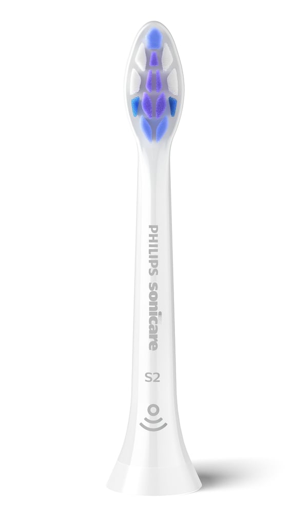 Philips Sonicare S2 Sensitive HX6056 - Extra tandborsthuvud - till tandborste - vit (paket om 6)