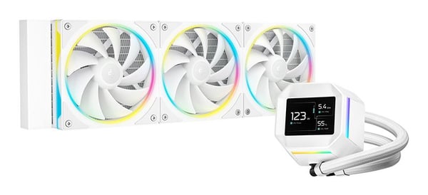 Deepcool LM360 WH - Væskekjølesystem for prosessor - Radiatorstørrelse: 360 mm - (for: LGA1851, LGA1700, LGA1200, LGA1151, LGA1150, LGA1155, AM4, A...