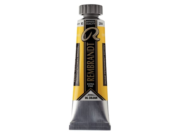 Rembrandt oljefarge tube Permanent Yellow Medium 284