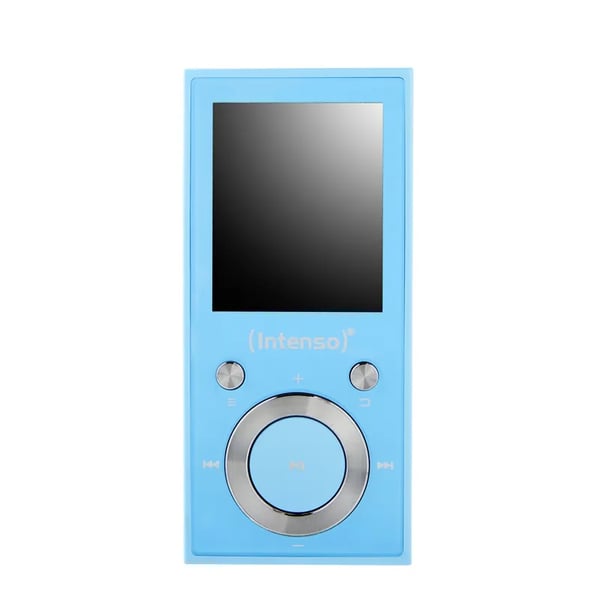 Intenso Video Scooter BT, MP3-spelare, 16 GB, LCD, USB 2.0, Blå, Hörlurar