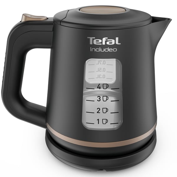 Tefal Includeo KI5338 vannkoker 2400 W 1 L vannstandsindikator, svart
